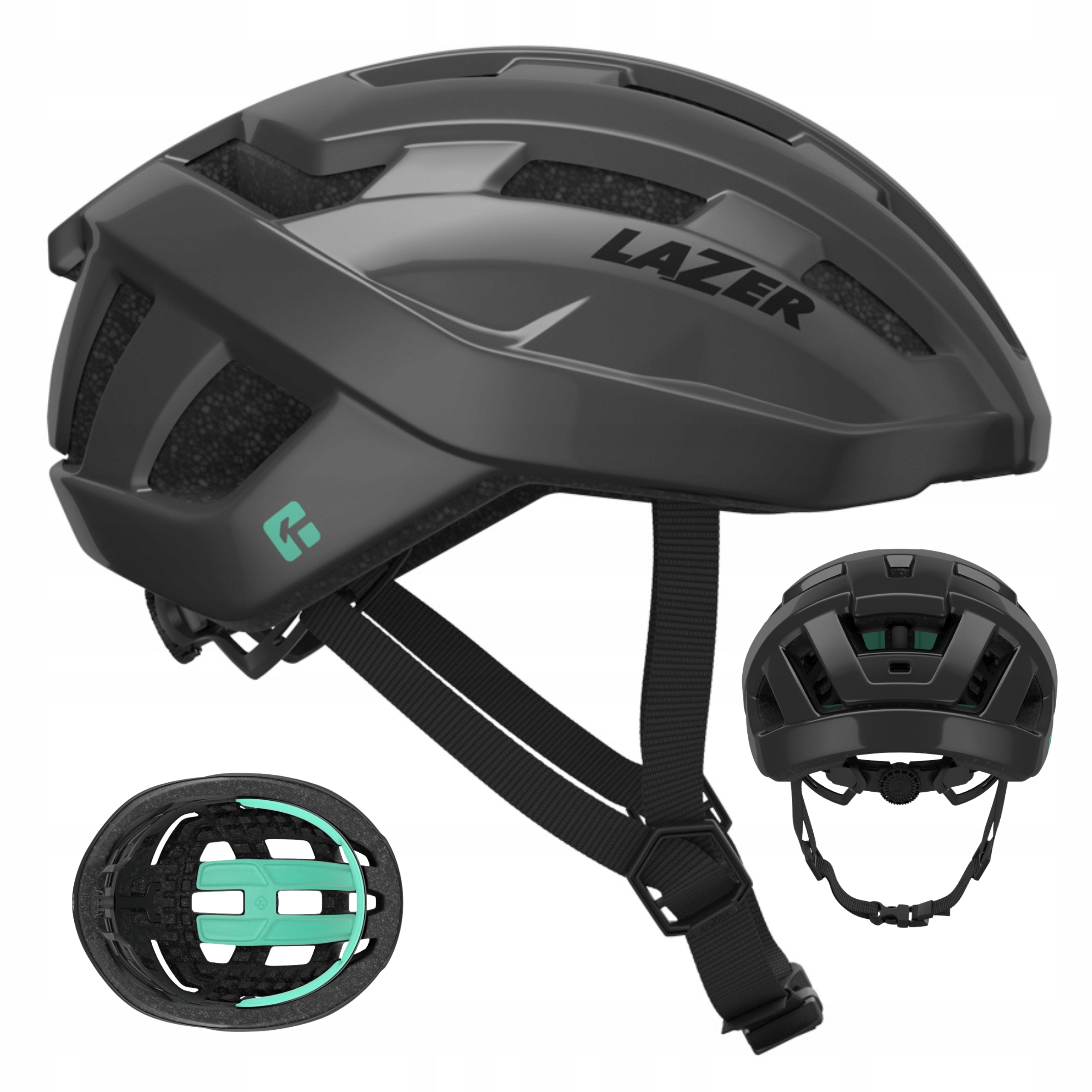 Kask rowerowy szosowy Lazer Tempo KinetiCore 54-61 cm Titanum
