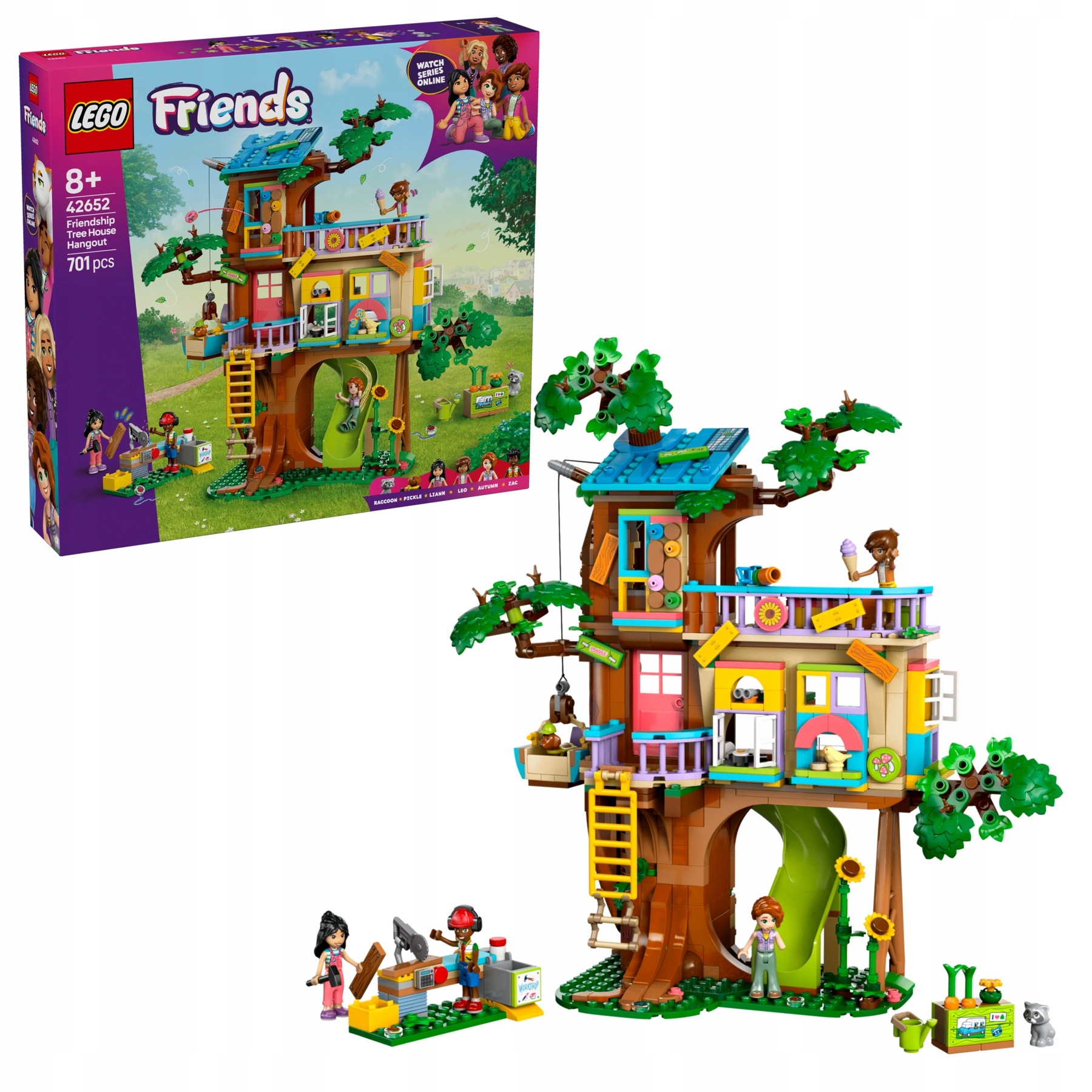 Lego Friends 42652 Setkání v domku na stromě přátelství Stavebnice Zvířata