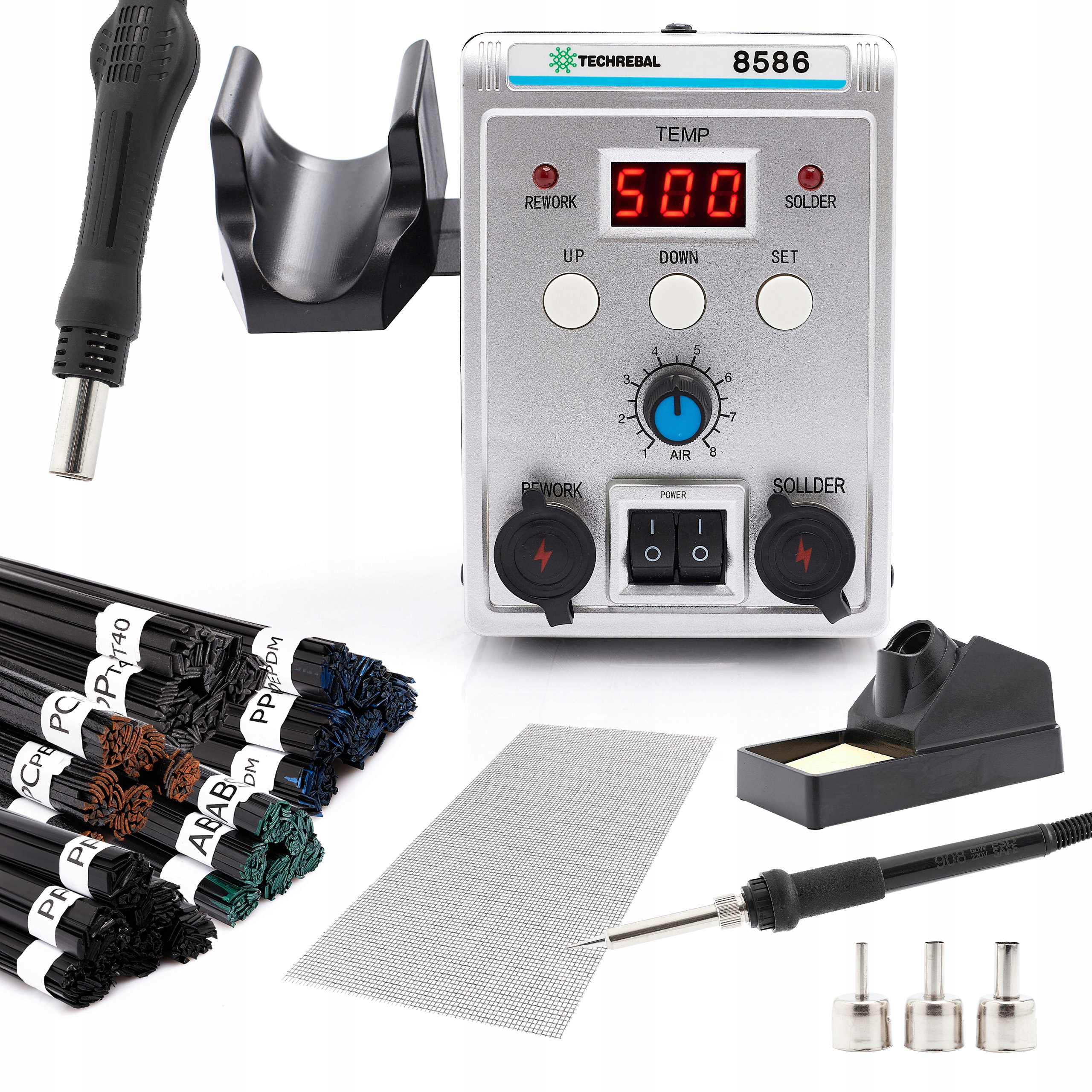 

Spawarka Plastiku Techrebal 8586 Zestaw Plastików