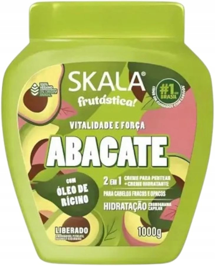 Výživný Krém Na Vlasy Skala Vitamin Bomb Avokádo 1000 ML