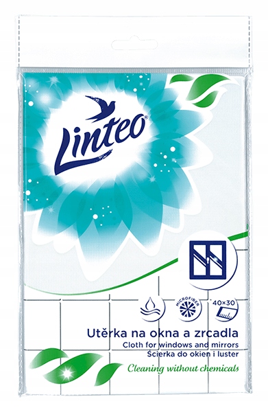 

Ścierka z mikrofibry do okien i luster Linteo 1szt