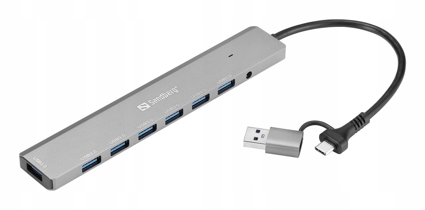 Sandberg Usb-c/a to 7 x Usb 3.0 Hub
