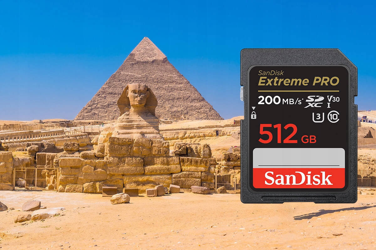 Karta pamięci SANDISK Extreme PRO SDXC 512GB Waga produktu z opakowaniem jednostkowym 0.15 kg