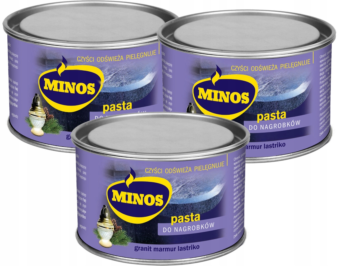 

Minos Pasta Stała do Nagrobków i Kamienia 3x240g
