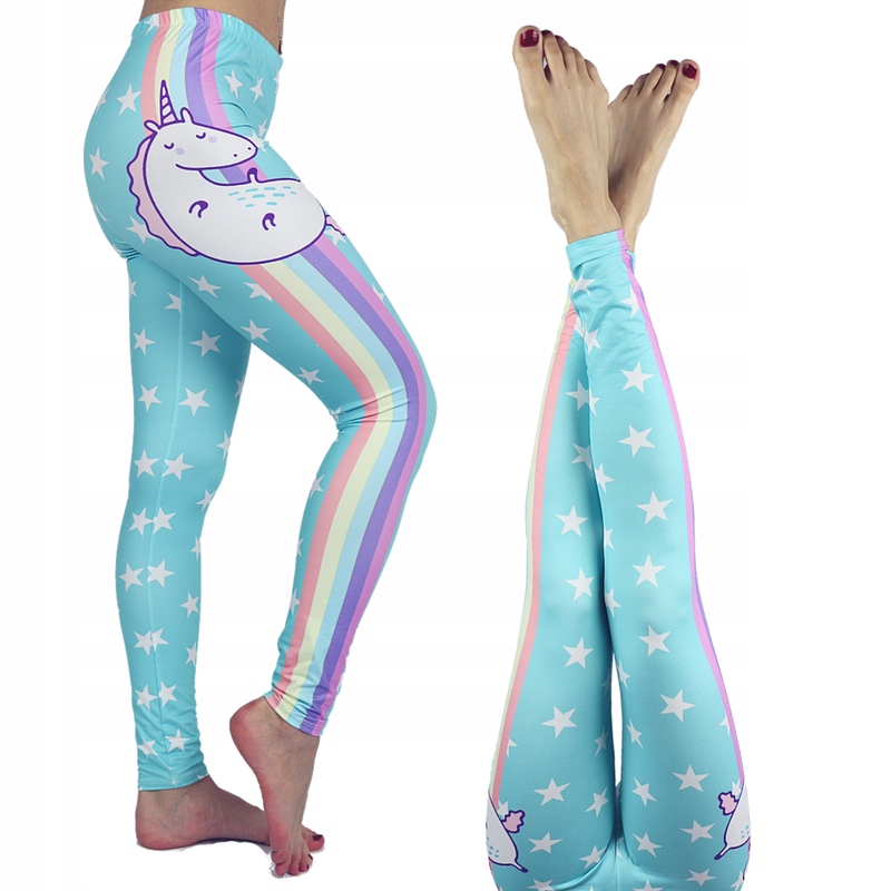 

Freaky Outfit Legginsy Kolorowe jednorożce unicorn