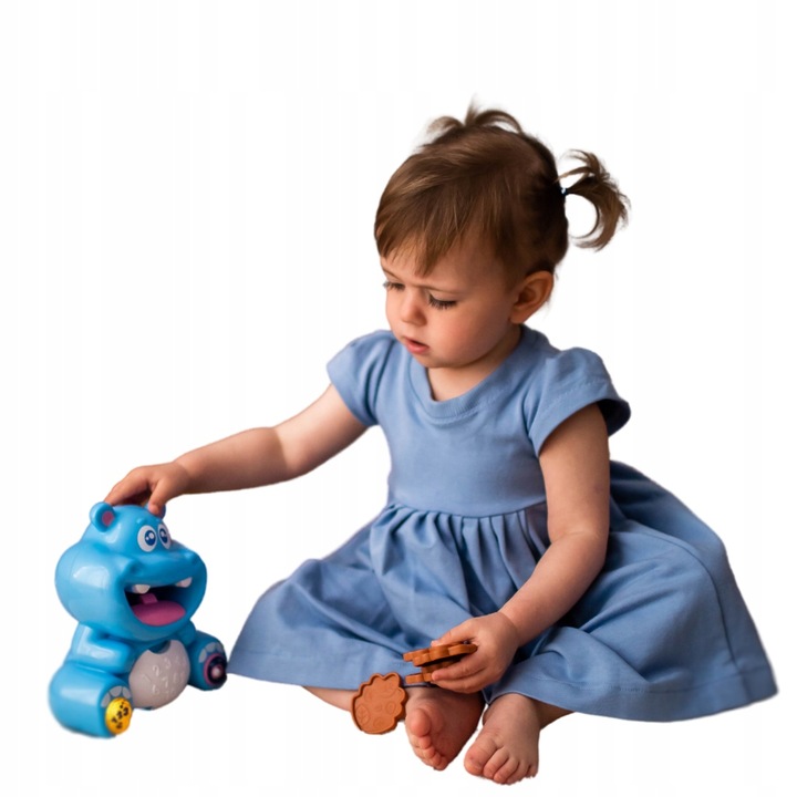 DUMEL Ciasteczkowy Hipcio Interaktywny MÓWI PL 1+ Informacje dot. bezpieczeństwa i zgodności produktu Do użytku pod bezpośrednim nadzorem osoby dorosłej