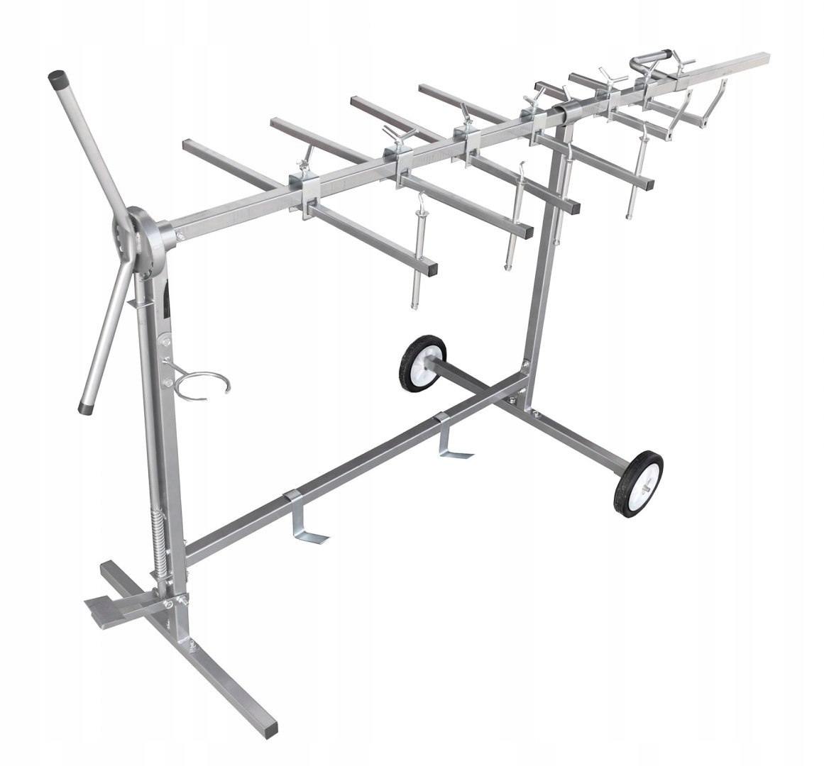 Stojak Lakierniczy Obrotowy Malarski Wózek 6 Ramion Do Lakierowania