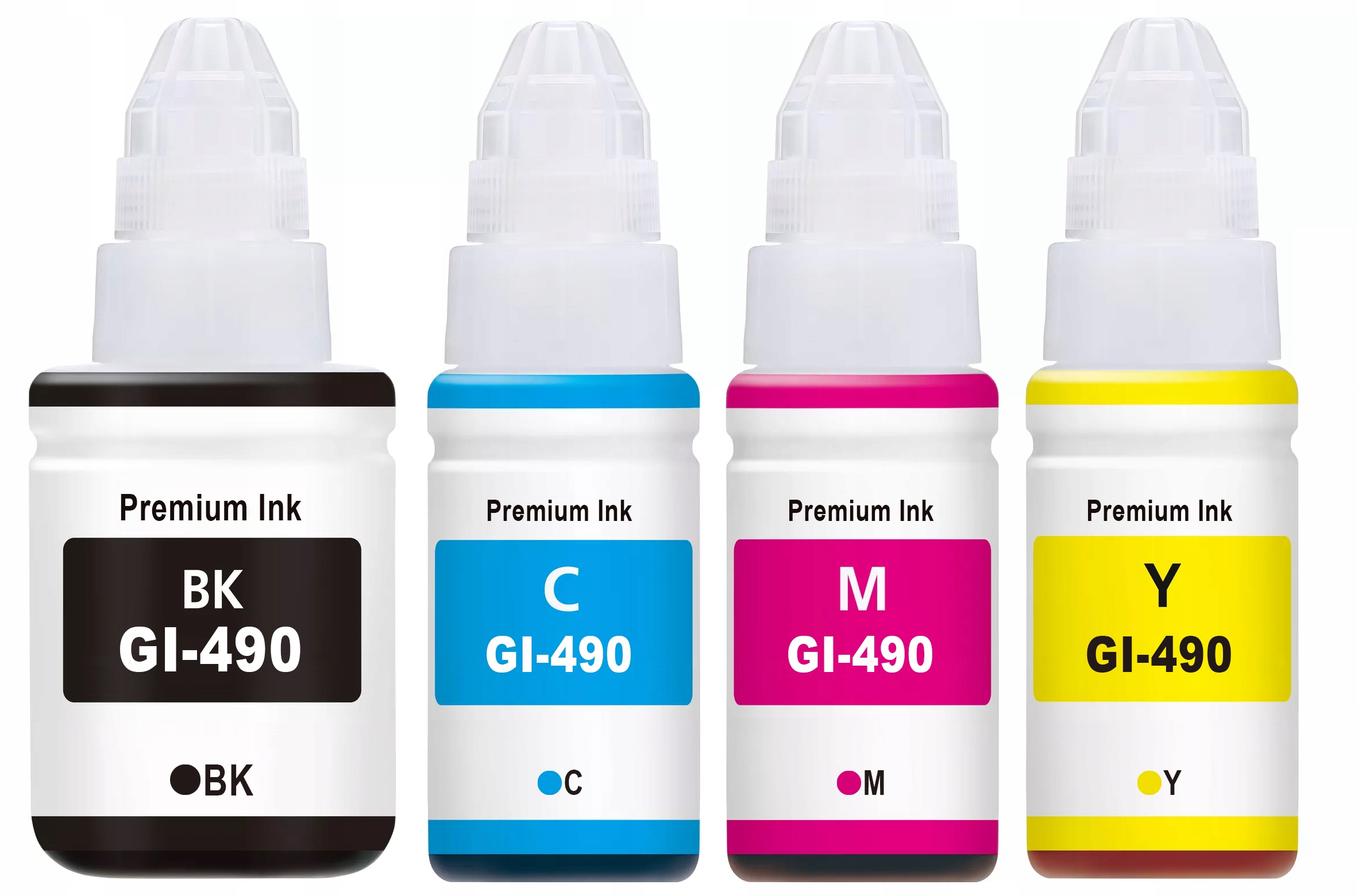 

4x do Canon GI-490 Pixma G3400 G3410 G3411 Cmyk