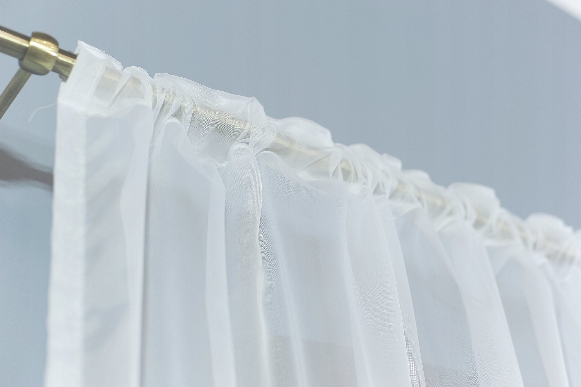 GOTOWA FIRANKA BIAŁA WOAL WSZYSTKIE ROZMIARY Szerokość produktu 200 cm