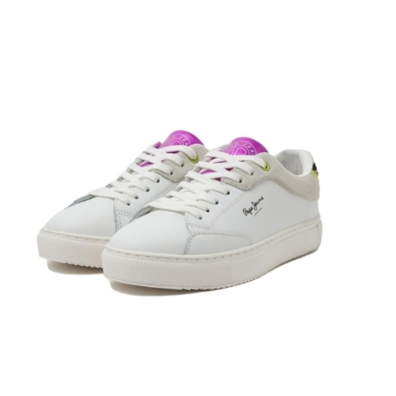Pepe Jeans Sportovní Boty Šněrovací Bílé Kožené 36 Awe