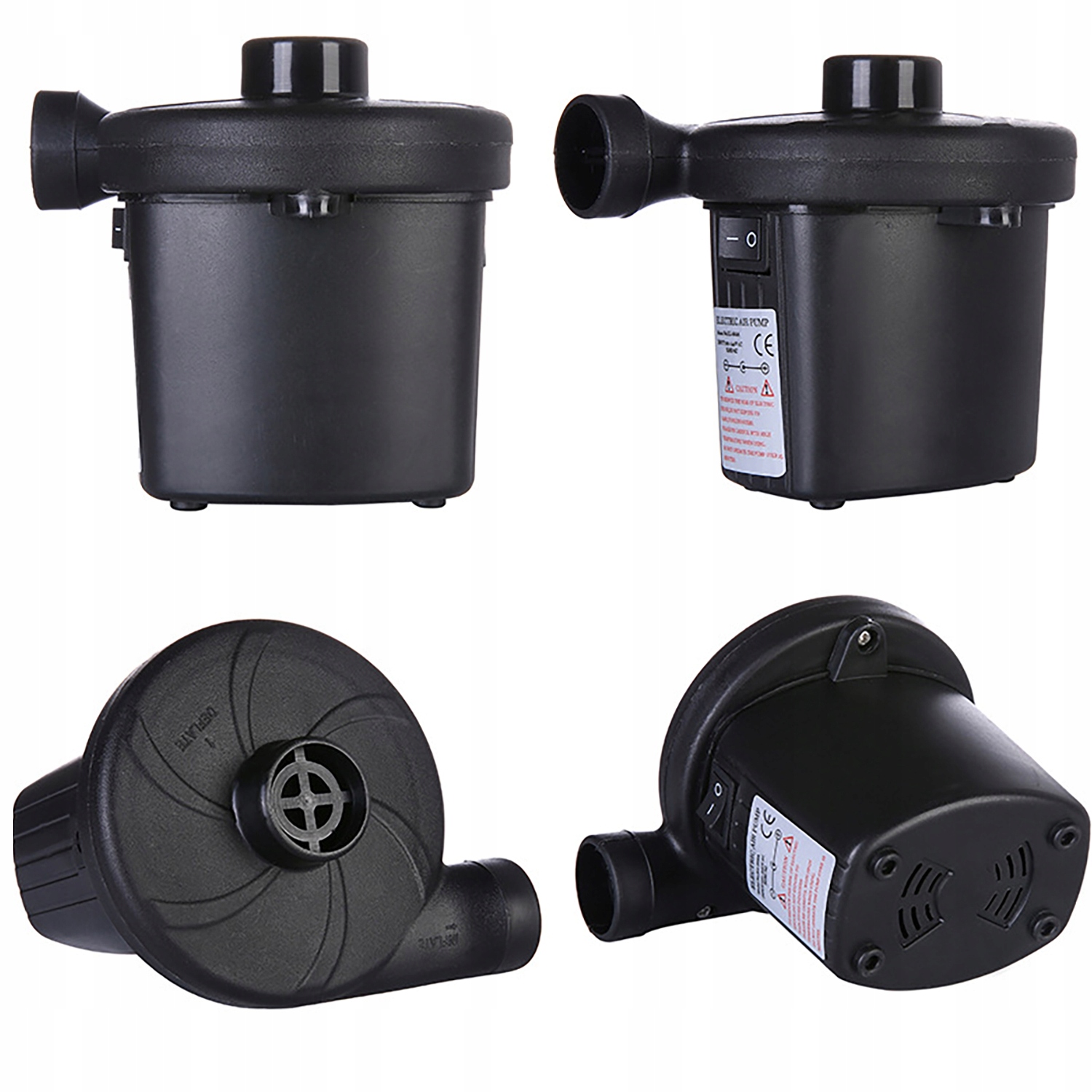 ELEKTRYCZNA POMPKA PIŁKI MATERAC 12V/230V+KOŃCÓWKI Marka inna