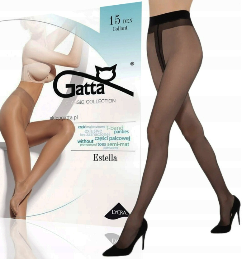 

Gatta Rajstopy Estella 15 Den Nero 2-S
