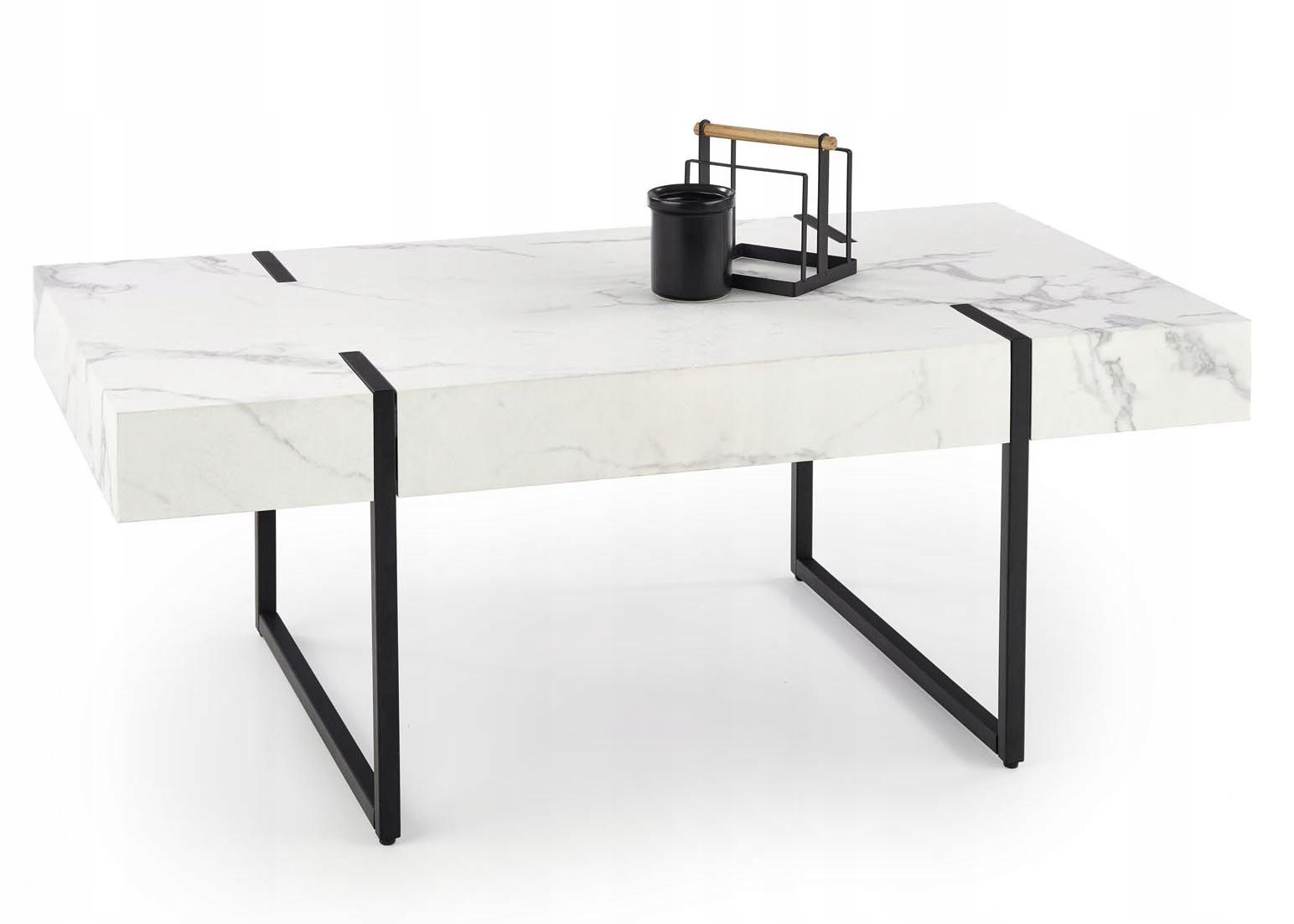 Lavica Blanca White Marble 110x60 cm do obývačky, elegantná, pevná