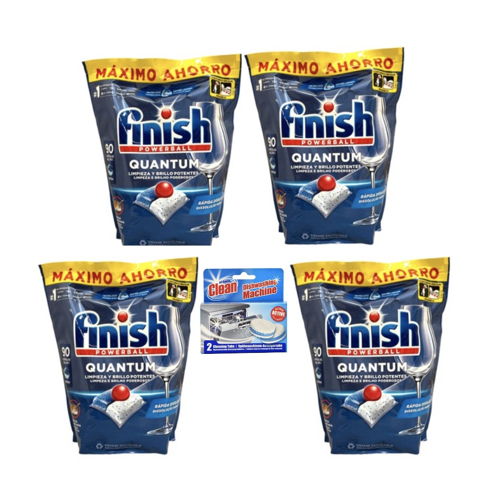 Levně XXL Set 4X Finish tablety Quantum 90ks Original=360 Kaps+bonus