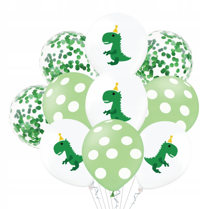 

Balony 30 cm Dinozaury 10 sztuk Urodziny