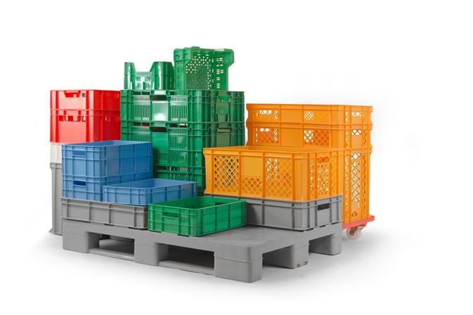 Skrzynka magazynowa pojemnik P/P 85 400x300x85mm niebieska Marka Robimy Wedliny