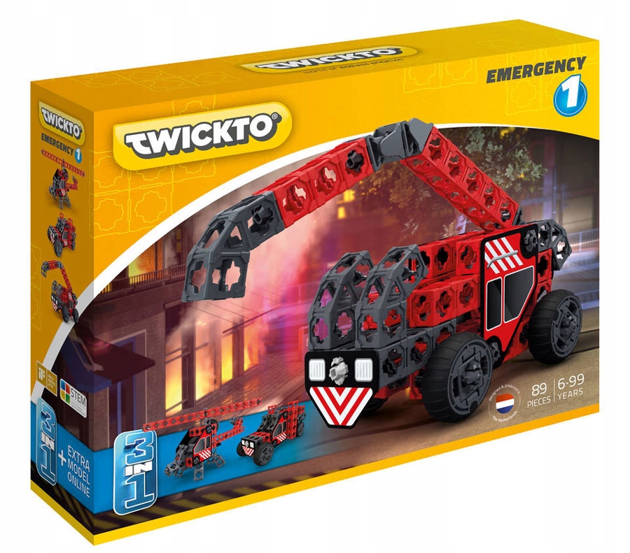 

Klocki Twickto 3in1 zestaw konstrukcyjny Emergency