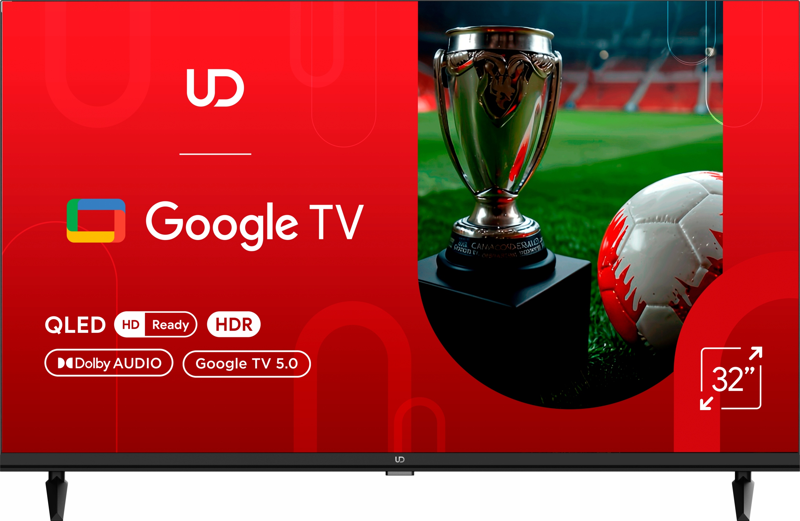 Telewizor Qled Ud 32QHGC5210S 32" Hd SmartTV Hdr Google Tv WiFi Dolby Audio