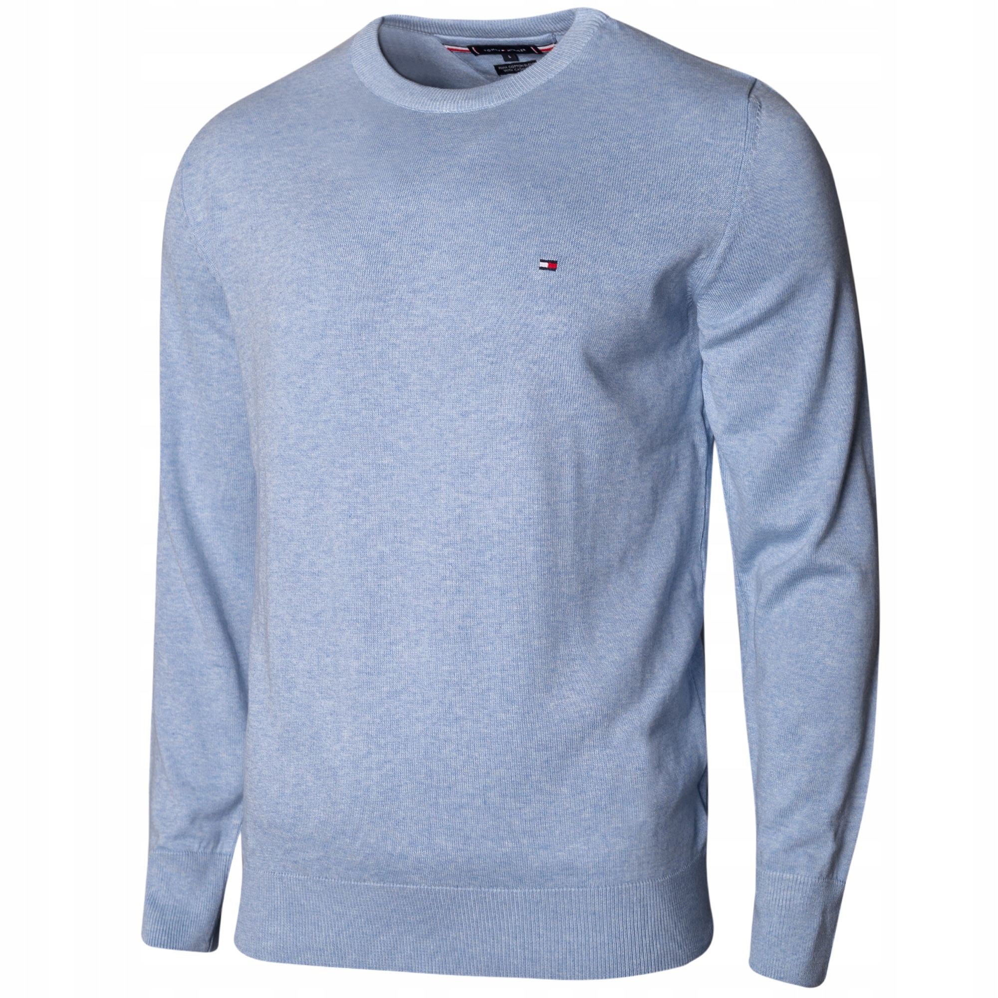 Pánský svetr Tommy Hilfiger C-Neck M-XXL Světle Modrá Velikost M
