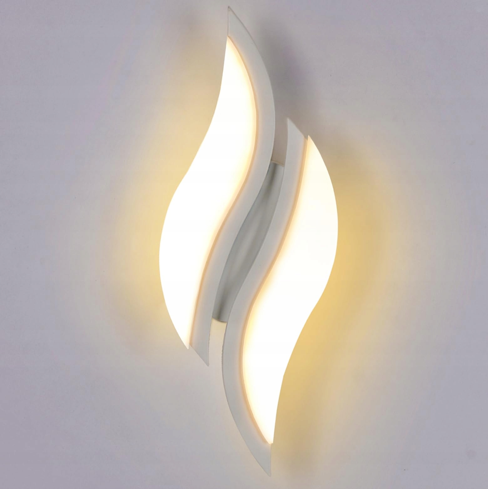 Lampa Scienna Led Kinkiet Biała Nowoczesna Do Salonu Korytarz 3000K 12W