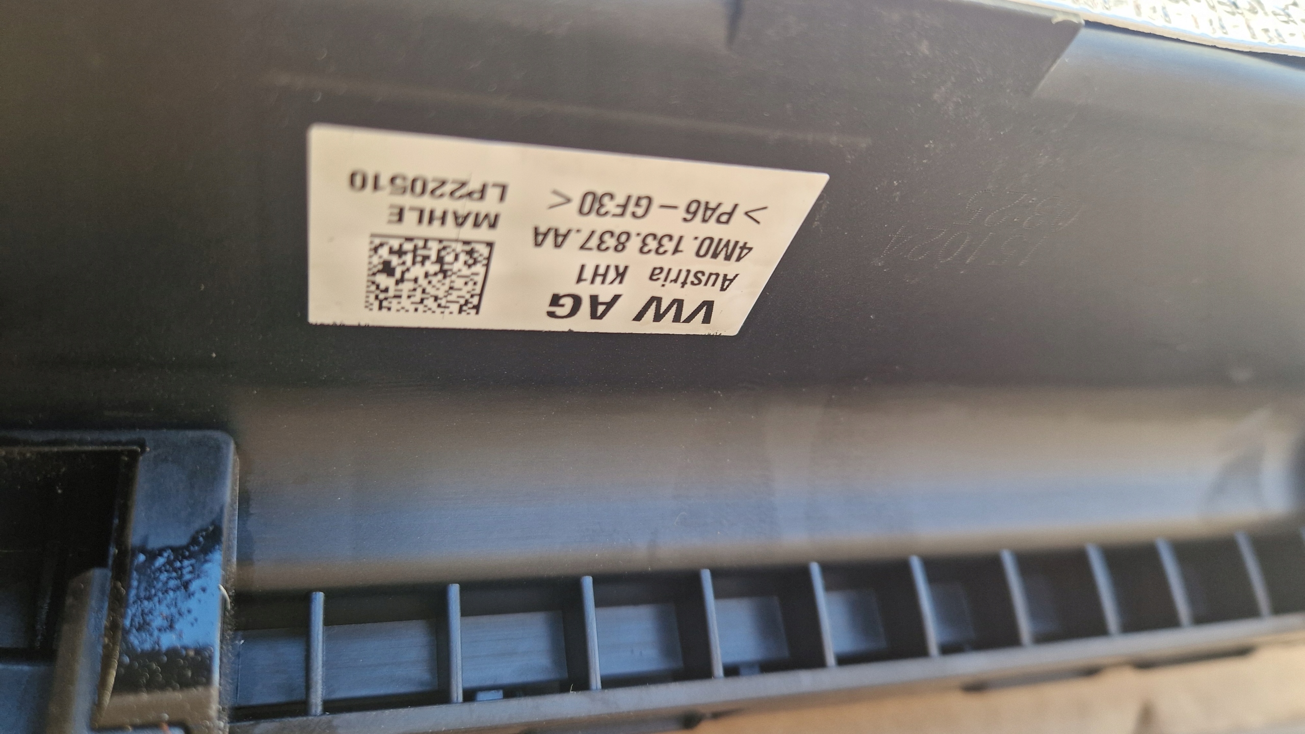 Gehäuse filter luft 4M0133837AA AUDI Q7 Q8 LIFT