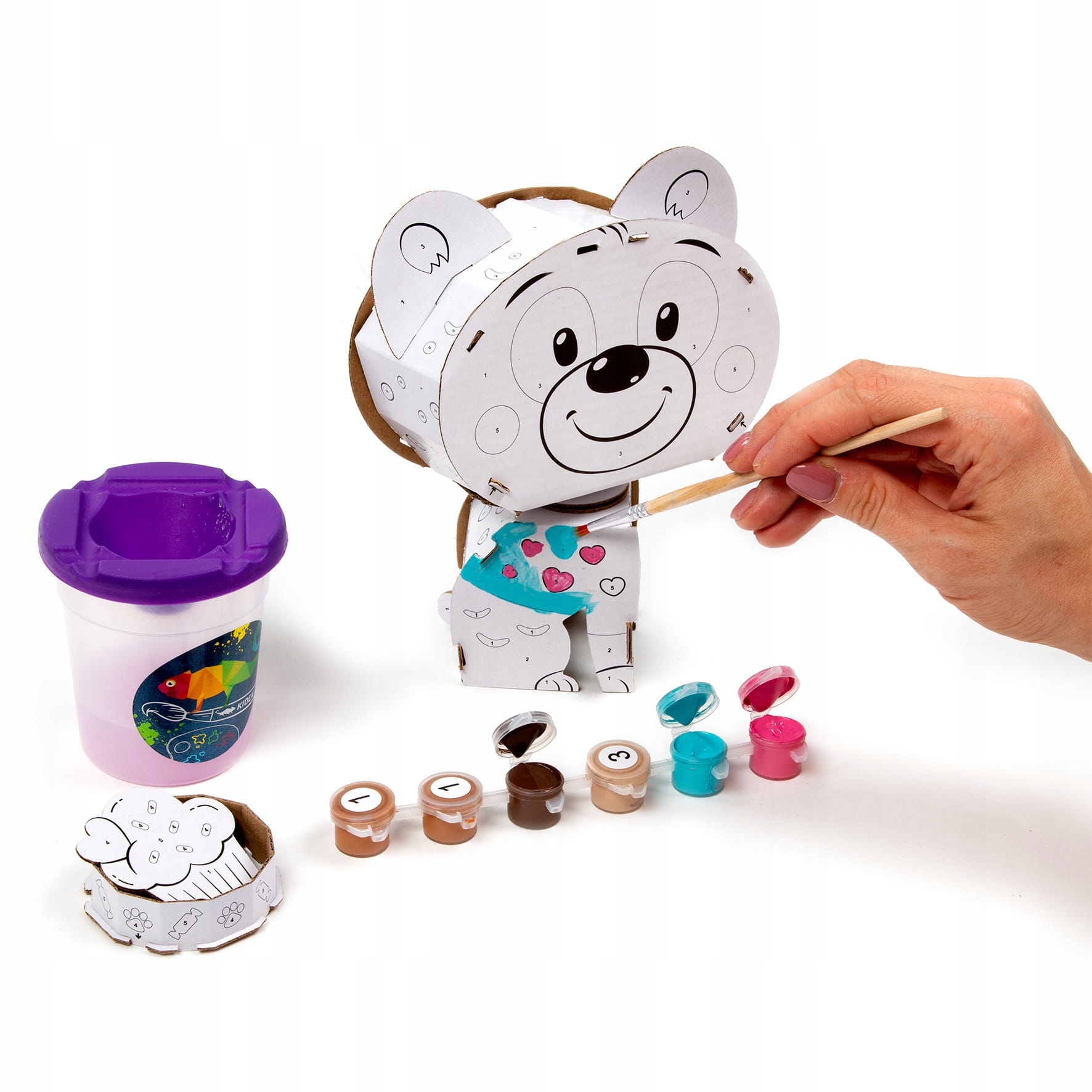 FIGURKA 3D MALOWANIE PO NUMERACH MIŚ KIDEA