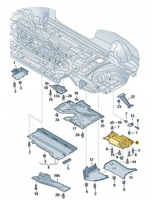 TYLNA OSŁONA PODŁOGI PODWOZIA DOLNA PRAWA AUDI A5 RS5 B8 ASO ORYGINAŁ Typ samochodu Samochody osobowe