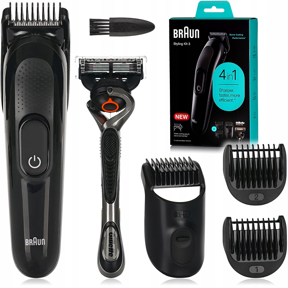 Strojek Na Vlasy Vousů Braun SK33004in1 Gillette Proglide Germany