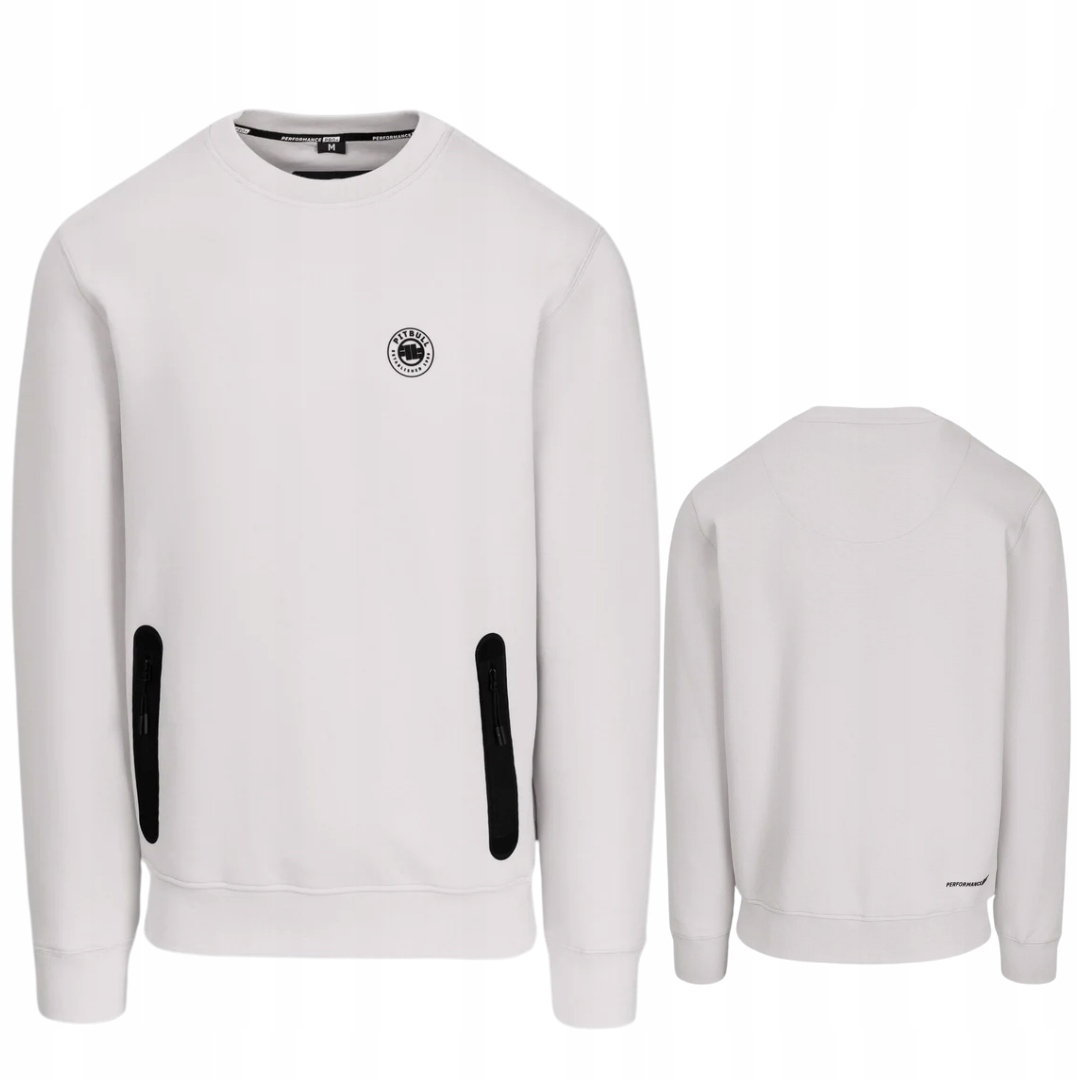 Pitbull West Coast Pánská Mikina Crewneck Dogwood Bílá, Velikost L