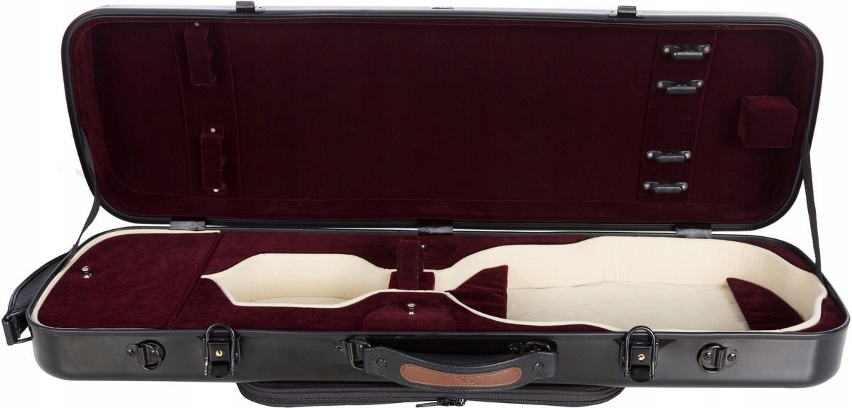 Fiberglassové houslové pouzdro Oblong 4/4 M-case Černá Bordová