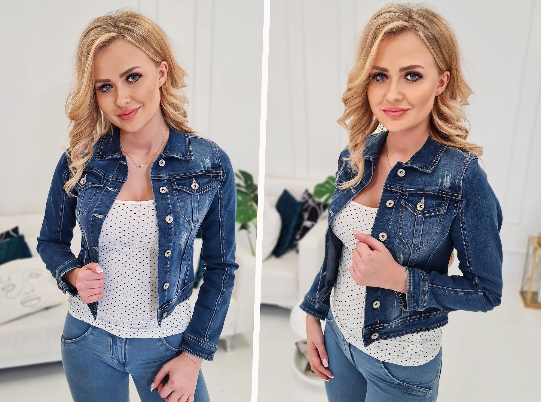 KURTKA JEANSOWA WIOSENNA KATANA DAMSKA KRÓTKA XL Model kurtka damska jeans, jeansowa, na wiosnę
