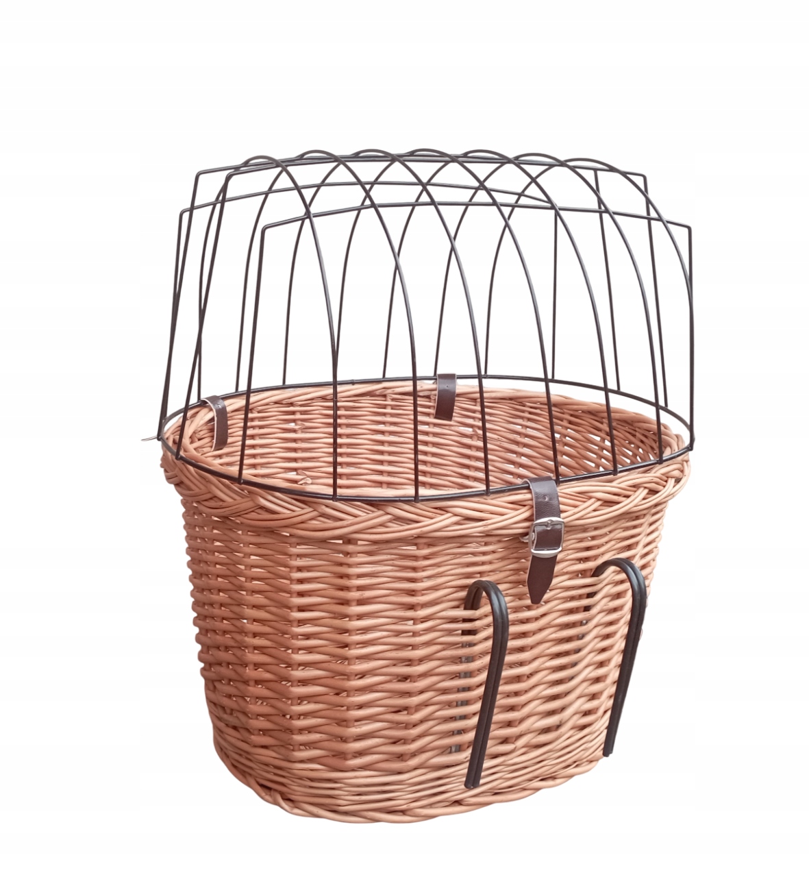 Kosz wiklinowy Koszyk na rower Transporter dla Psa