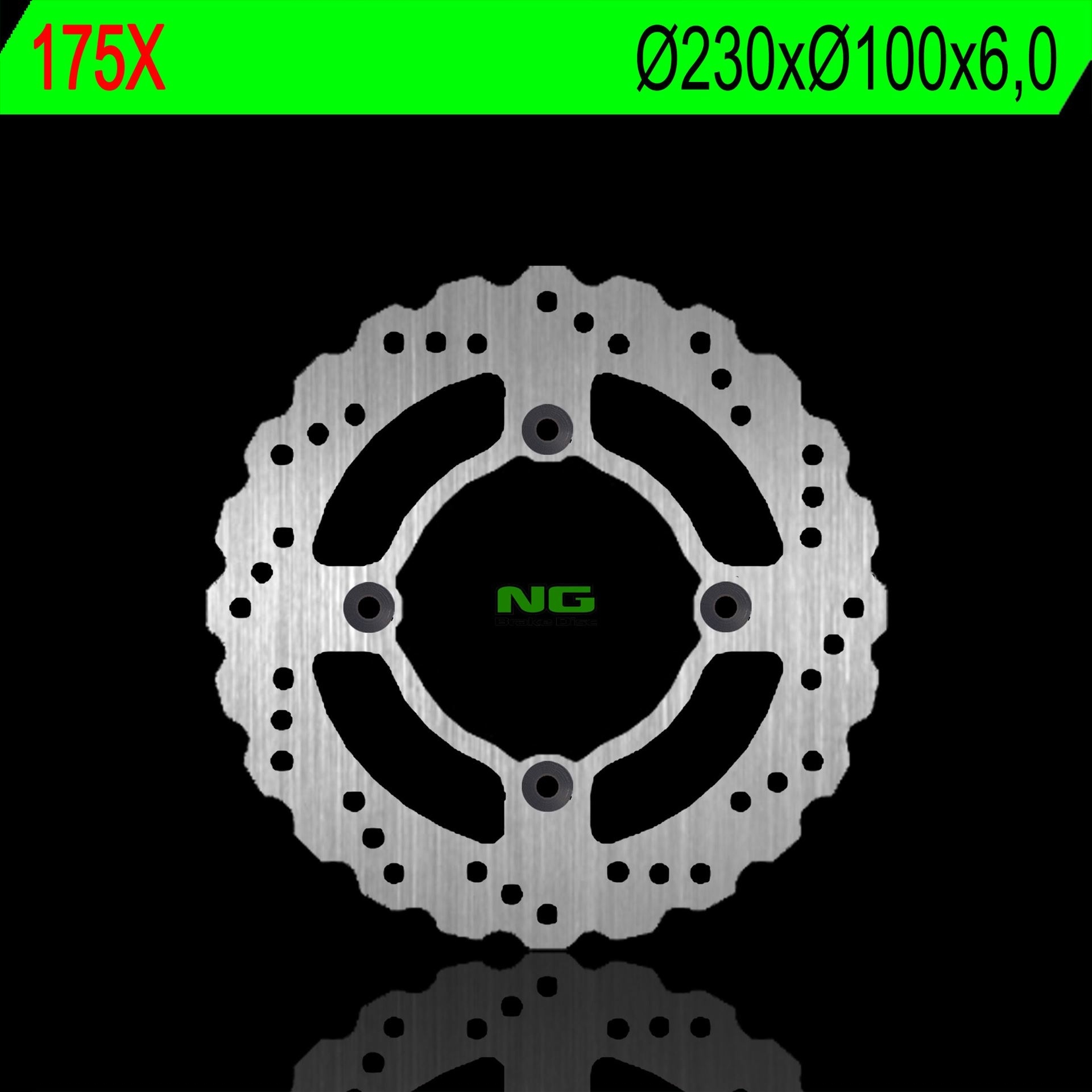 Ng Brzdový Kotúč Zadný Kawasaki Zr 750 Zephyr 92-97, ZX6R 95-97, Zzr 600 9