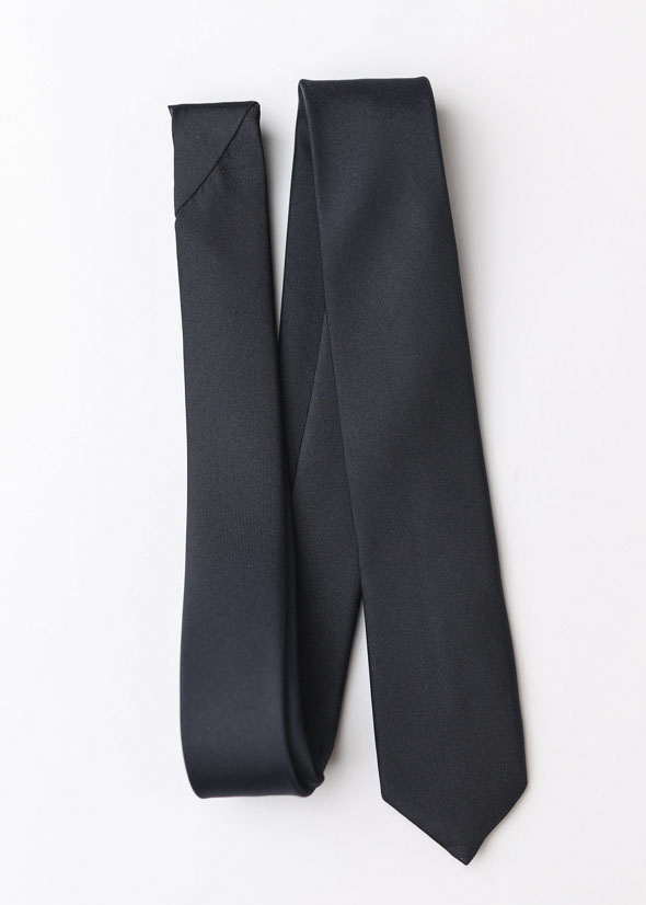 KRAWAT ŚLEDŹ WĄSKI CIEMNY GRANAT ELEGANCKI SLIM Marka inna