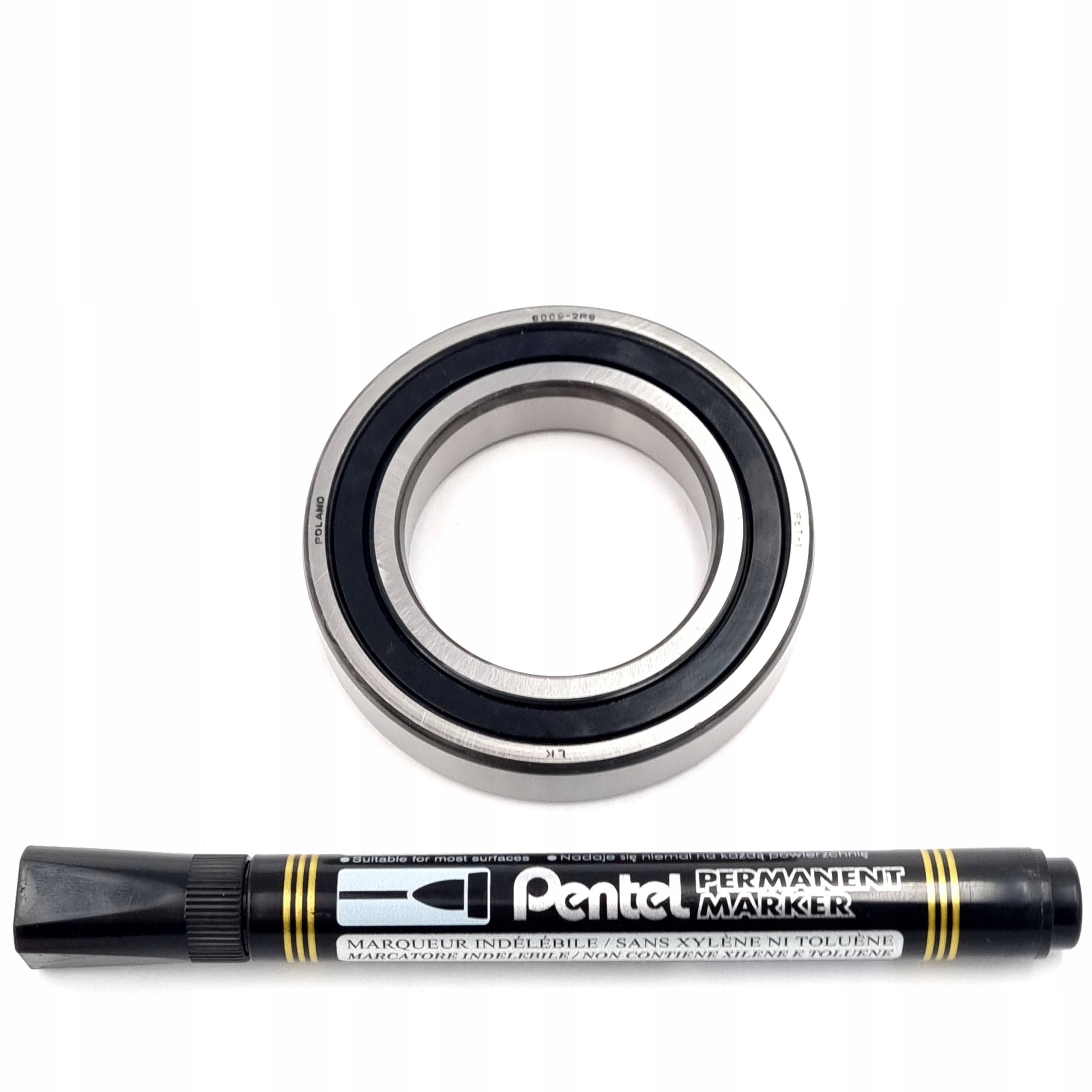 ŁOŻYSKO KULKOWE ZWYKŁE FŁT 6009 2RS 45x75x16 Kod producenta 6009 2RS