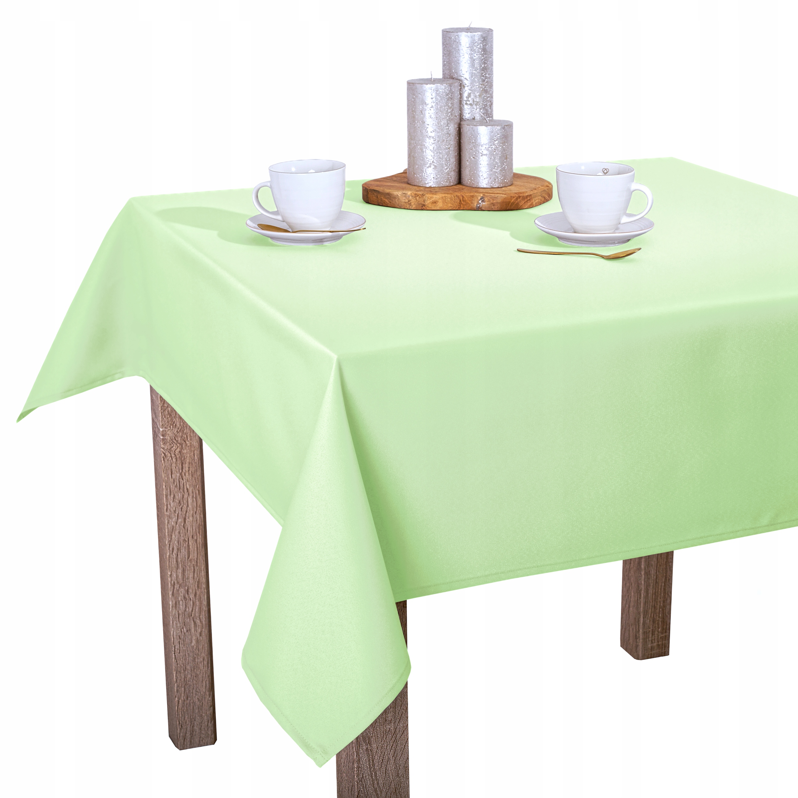 Ubrus Hladký Světle zelený Skvrnitý Obšitý O1 Laura 140x200 cm