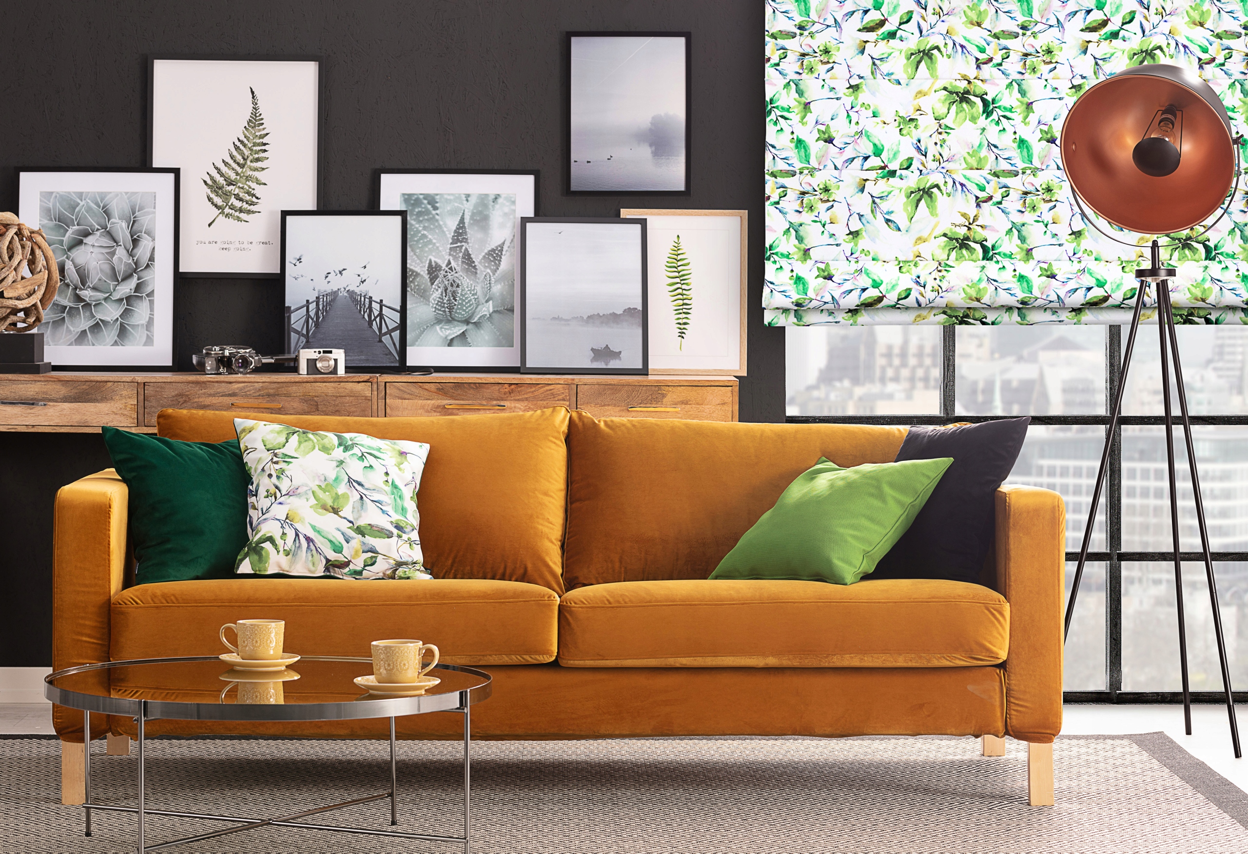 Hotová Roleta plisé Římská Sicílie 130x170 cm černá