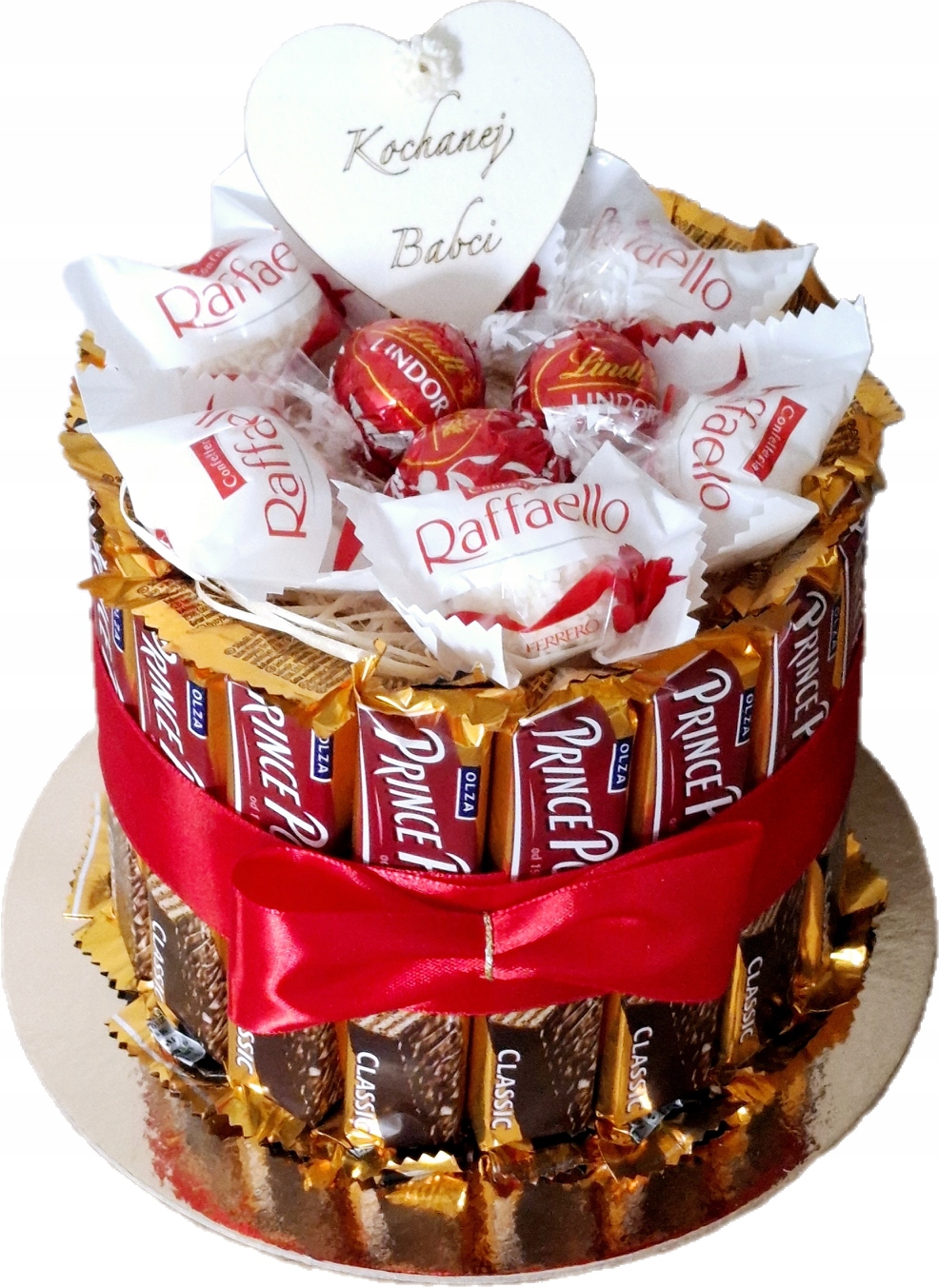 Tort Prince Polo Zestaw Słodyczy Box Urodziny Dzień Babci Dziadka