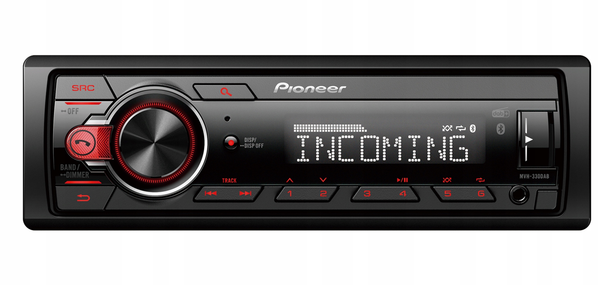 Pioneer MVH-330DAB Bluetooth autorádio Dab Aux MP3 Usb 4x50W Mosfet