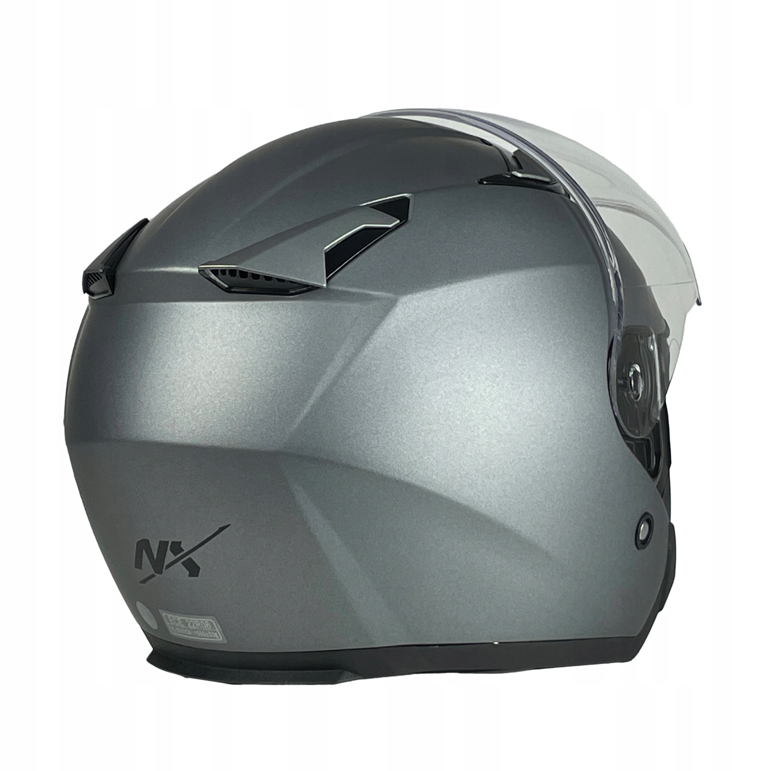 KASK MOTOCYKLOWY NX CITY OTWARTY ECER 22.06 MOTOCYKL SKUTER Z BLENDĄ r. XXL Model NX  CITY TITANIUM XXL