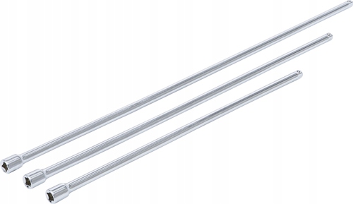 Zestaw przedłużki bardzo długie 6,3 mm 1/4" 300/380/450 mm 3szt Bgs
