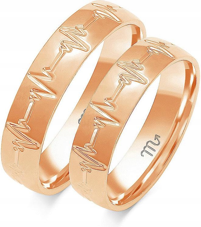 Zlatý snubní prsten gravírovaný 585 r 35 36 37, originální s gravírováním