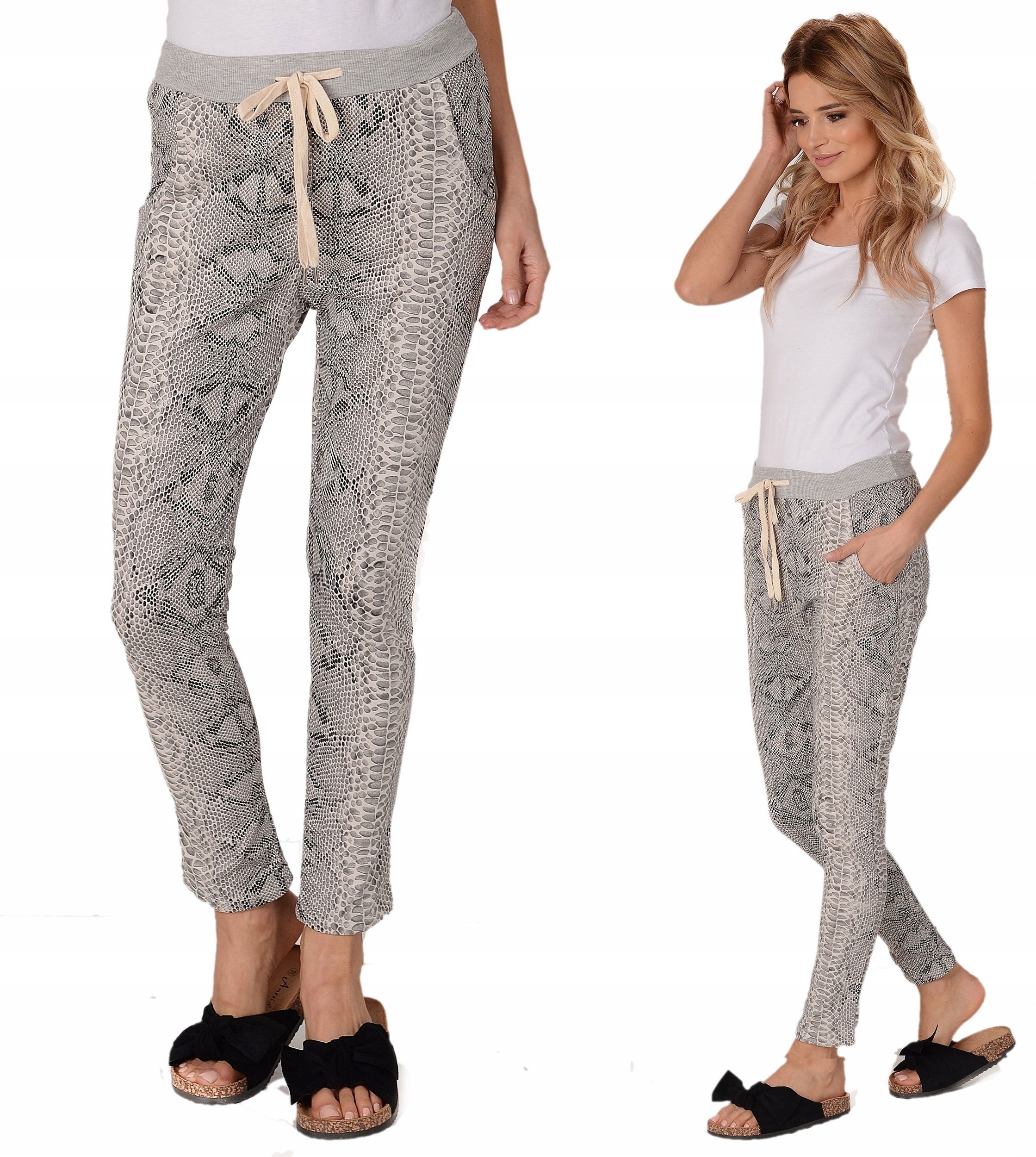 Włoskie SPODNIE Baggy dresowe Marka Alur