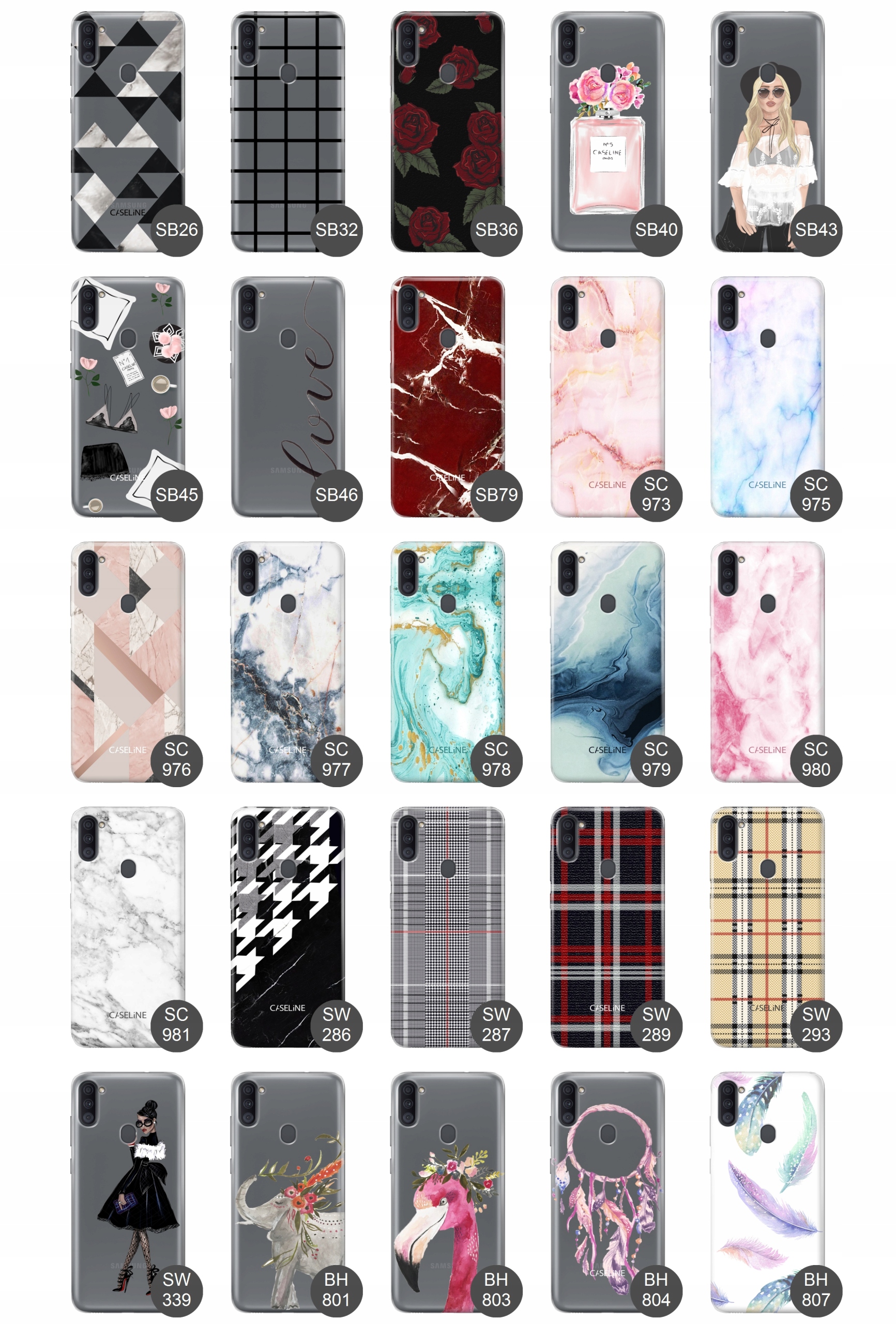 Etui do Samsung M11 slim case guma wzory