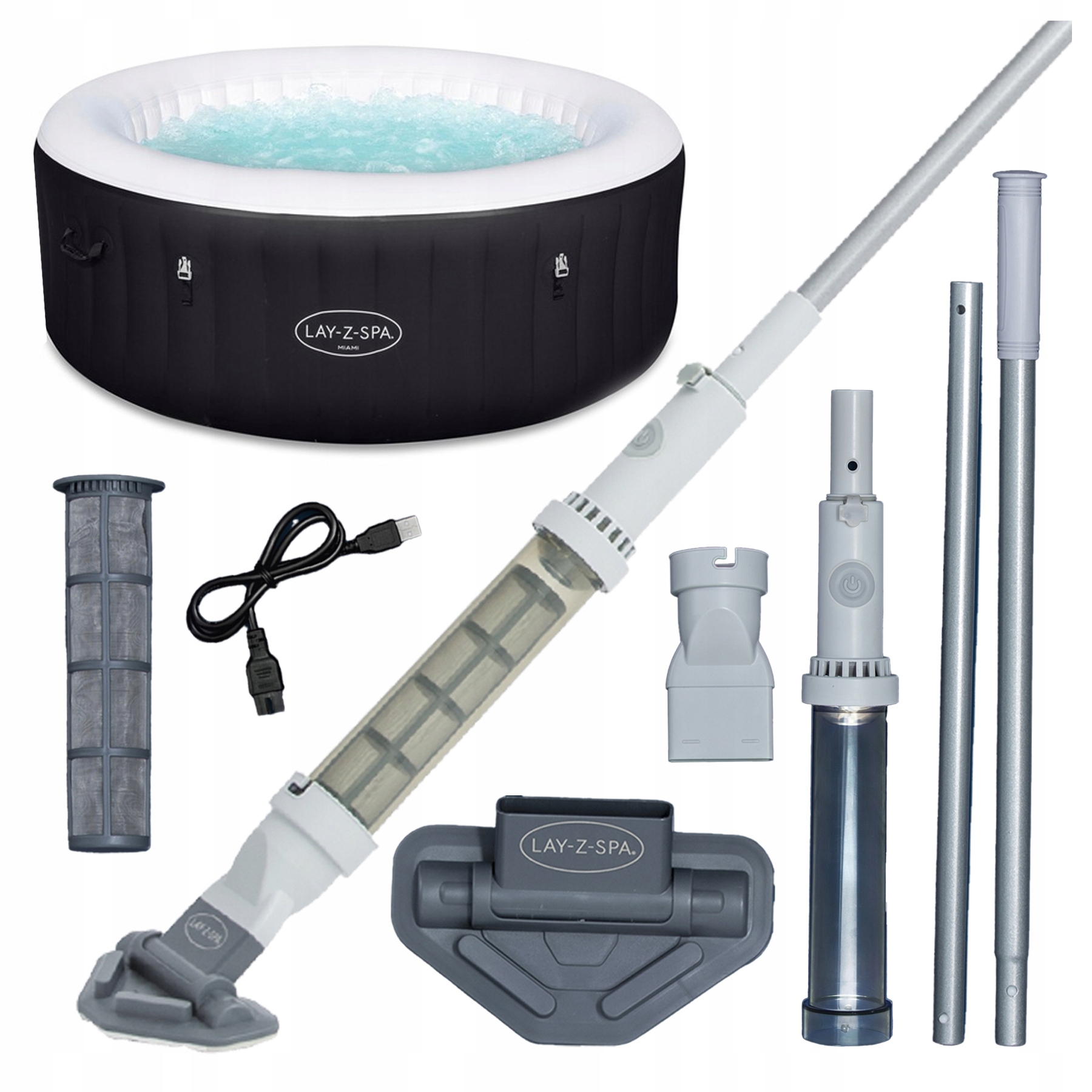 Bezdrôtový vysávač na čistenie bazénov Spa Lay-Z-Spa Bestway 60327