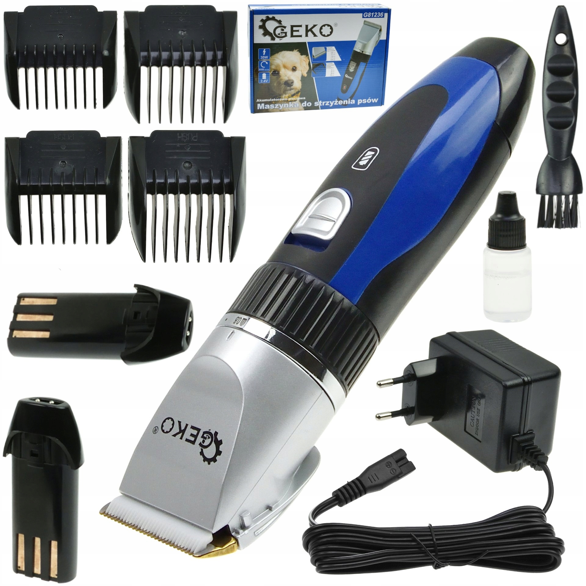 

Maszynka Do Strzyrzenia Psów Zwierząt 2,4V 2x Aku