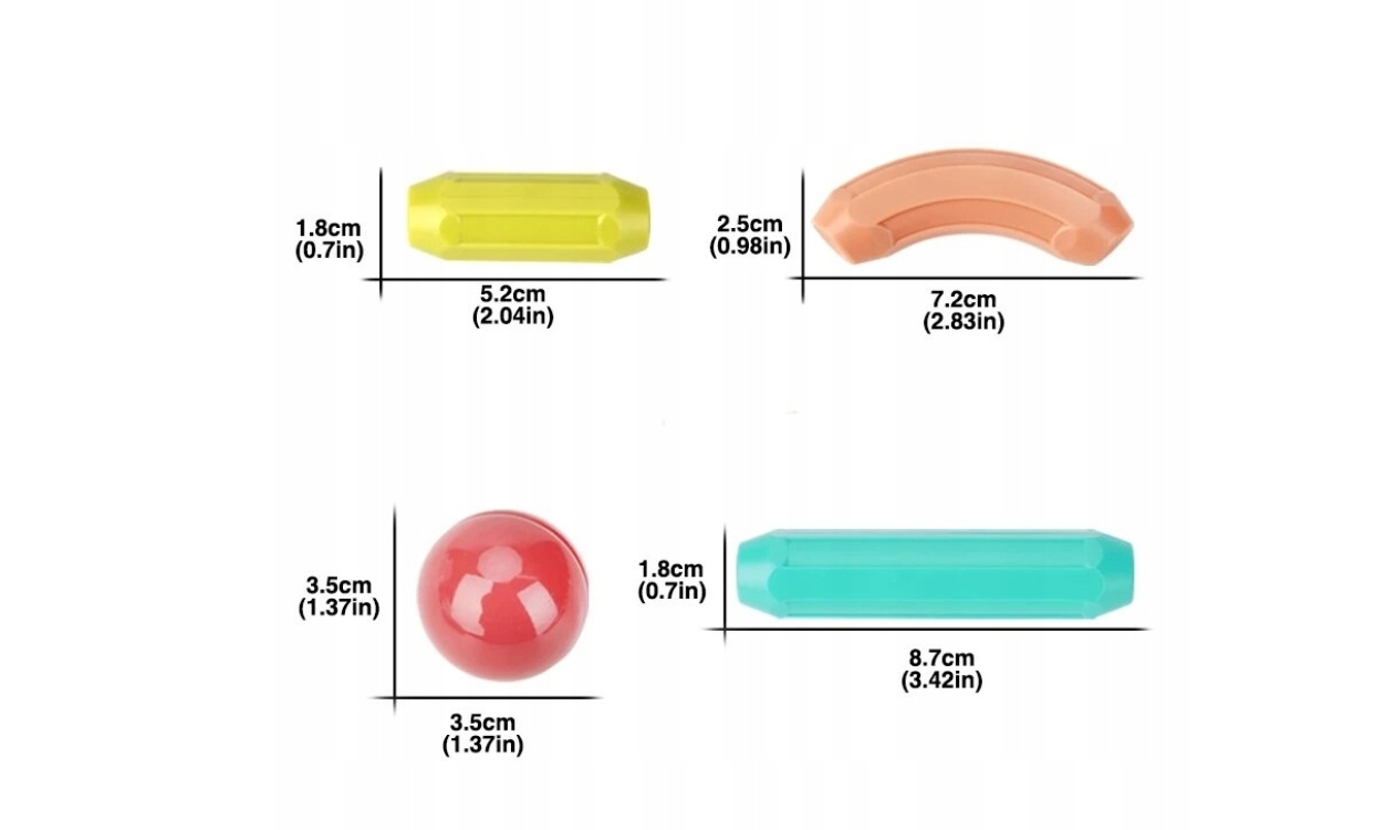KLOCKI MAGNETYCZNE EDUKACYJNE MAGNETIC STICKS 40el Rodzaj zestaw