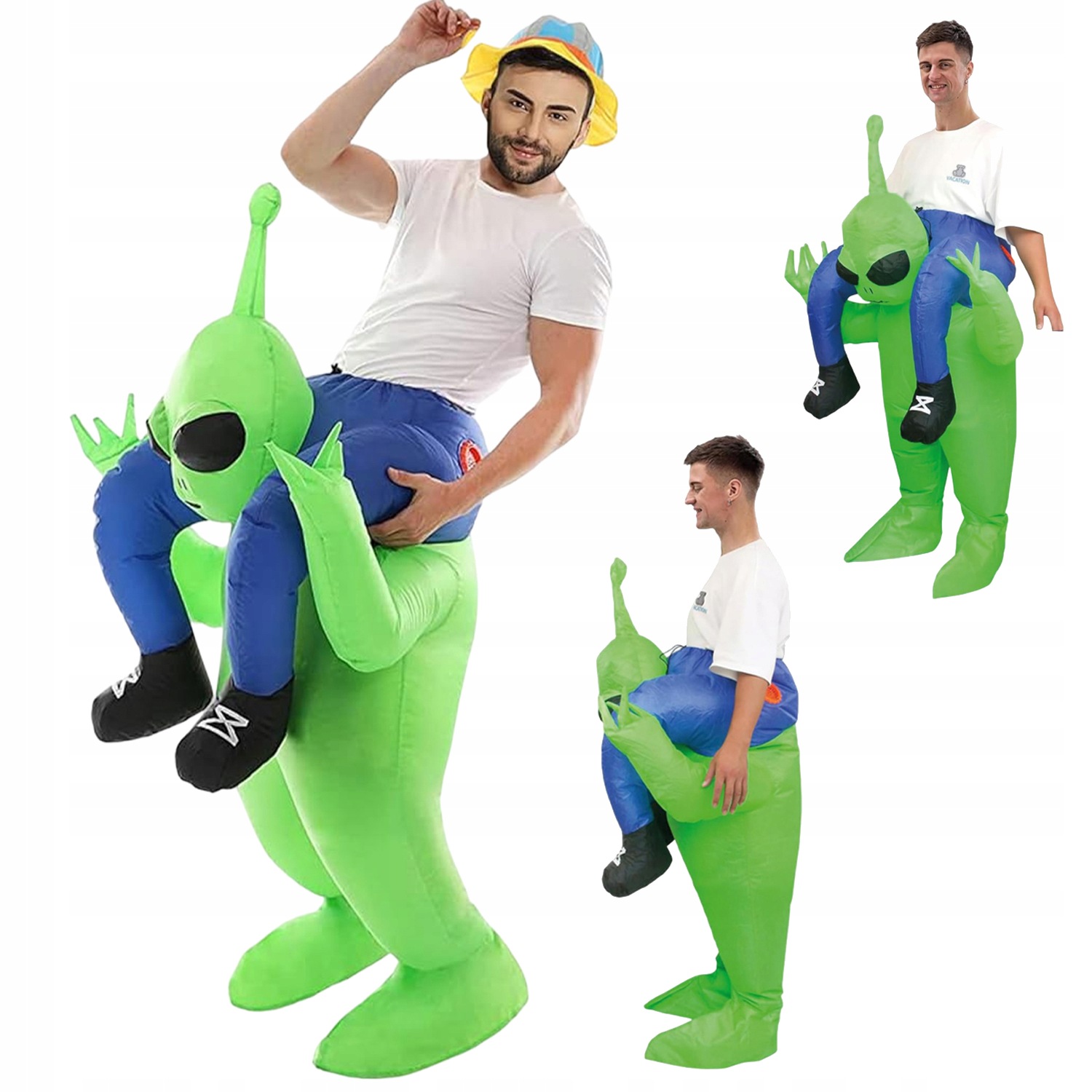 Zelený Nafukovací Kostým Na Halloween Kostým Mimozemšťanů Karneval