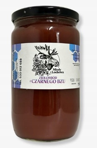 Ziołomiód z bzu czarnego 950g miody z Łochowa