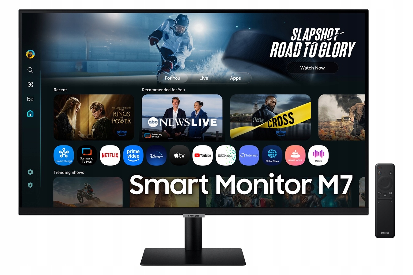 Samsung Smart Monitor/M70F/32"/VA/4K UHD/60Hz/4ms/Čierna/2R